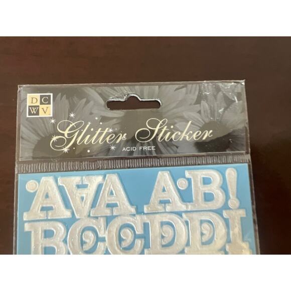 New In Package Bundle of 15 Alphabet Stickers Sheets Glitter Stickers Colorful - Picture 3 of 12